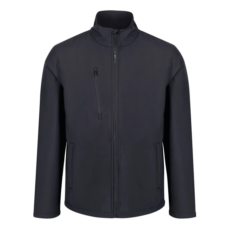 Image of Regatta Professional Mens 3 Layer Soft Shell Jacket in Dark Grey Size: Small Dark Grey Male S