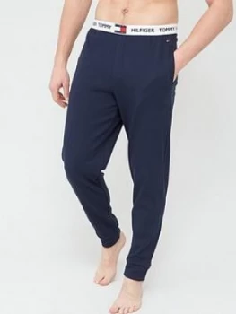 Image of Tommy Hilfiger Cuffed Jersey Pant - Navy Blazer Size M Men