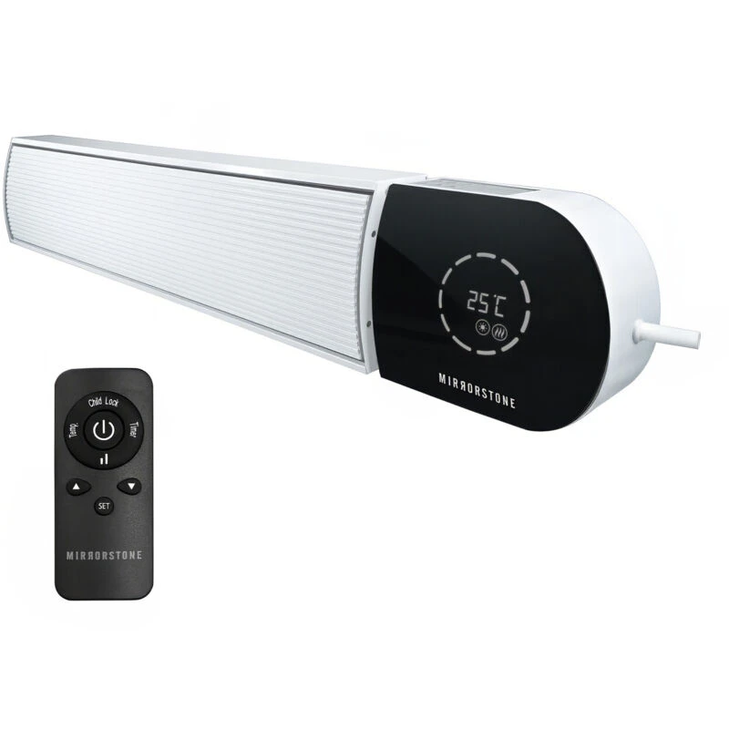 Image of Mirrorstone 3Kw Ionis WiFi Remote Controllable Infrared Bar Heater - Finish: White ION-30WW