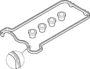 image of Cylinder Head Cover Gasket Set 475.840 by Elring