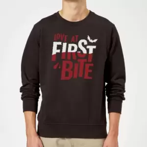 image of Love at First Bite Sweatshirt - Black - M - Black