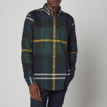 Image of Barbour Mens Dunoon Tailored Shirt - Seaweed Tartan - M