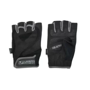 image of Urban Fitness Pro Gel Training Glove Medium Black/Grey