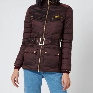 Image of Barbour International Womens Gleann Quilt Coat - Cocoa - UK 10