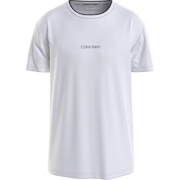 Image of Calvin Klein Centre Logo T-Shirt - Bright White