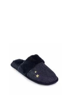 image of Sparkle Velour Mule Slipper