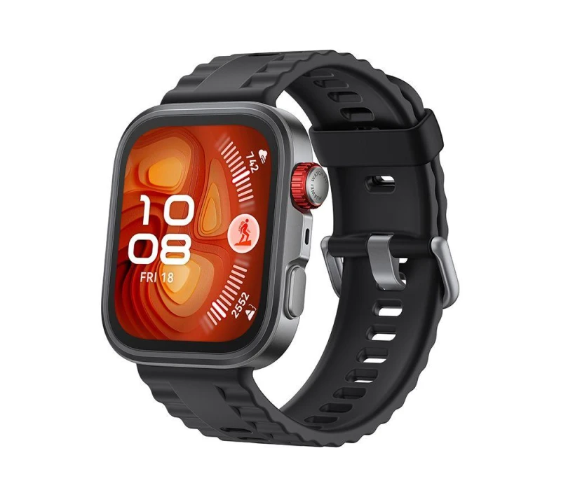 Image of Huawei Watch Fit 4 Pro - Titanium Black, Fluoroelastomer Strap, Black 6942103155048