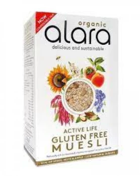 image of Alara Organic Gluten Free Active Life Muesli - 250g