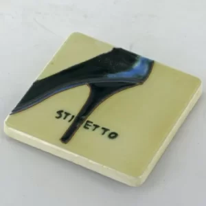 Blue Stiletto (Set of 4) Fridge Magnets