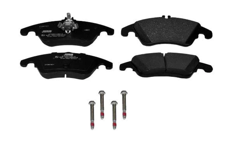 Image of JURID 573291J Brake pad set prepared for wear warning indicator, with accessories, with piston clip Brake Pad Set,disc brake (402)