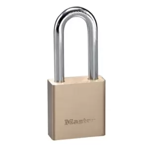 image of Master Lock 44Mm Wide, Thick Brass Body Padlock, 51Mm Long Shackle