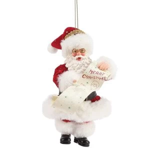 Image of Merry Christmas Santa Hanging Ornament
