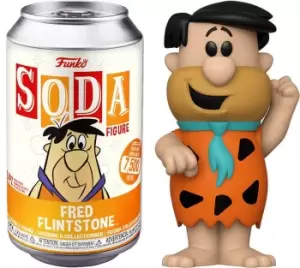 Image of The Flintstones Fred Flintstone Vinyl Soda Figure in Collector Can