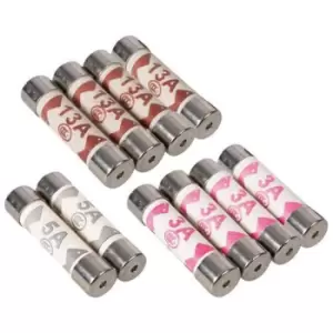 image of PowerMaster 952591 3A, 5A, 13A Fuses Pack of 10