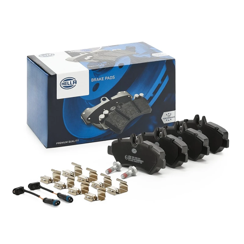 Image of HELLA Brake pad set HELLA 8DB 355 005-351