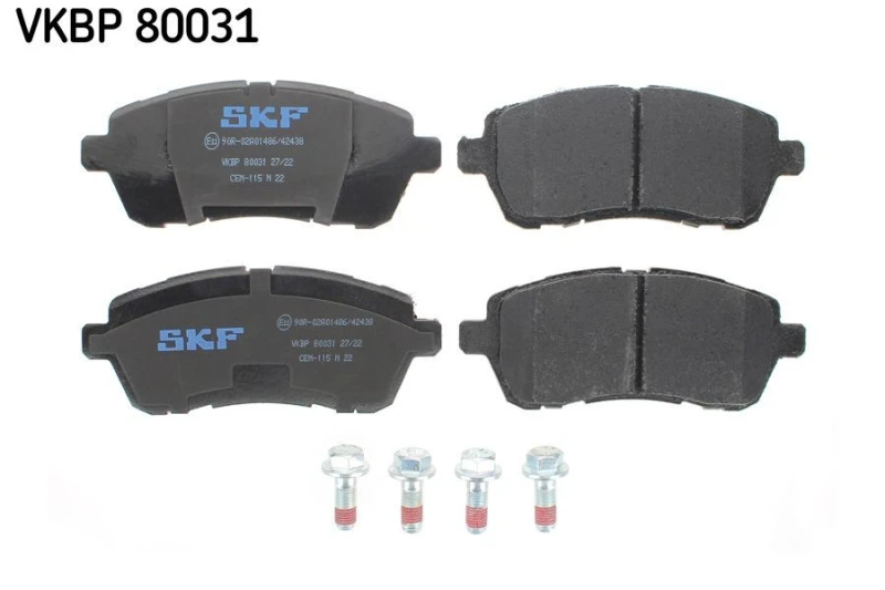 Image of SKF Brake pad set SKF VKBP 80031