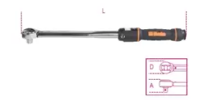 image of Beta Tools 666N/10X 1/2" Dr. RH Reversible Torque Wrench 20-100Nm 006660011