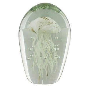 Objets d'Art Paperweight - White Jellyfish