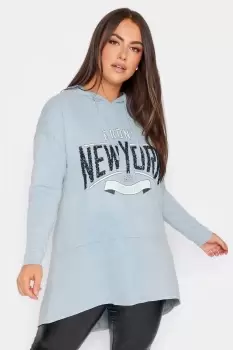 Image of Slogan Print Hoodie
