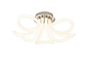 Image of Knot LED Ceiling, 60W LED, 3000K, 4500lm, IP20, Chrome