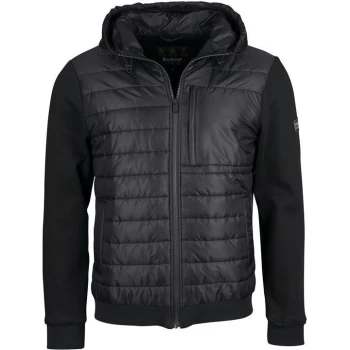 Image of Barbour International Baffle Zip Through Hoodie - Black