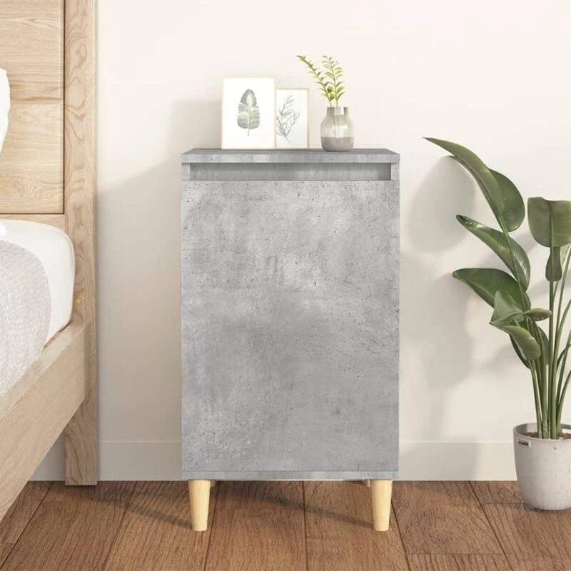 Image of VIDAXL Bedside Cabinet Concrete Grey 40x35x70cm Engineered Wood Vidaxl 8720845737269