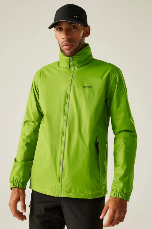 Image of Regatta Regatta Men 'Lyle IV' Waterproof Packaway Jacket in Green Size: large Green L Male 5063019984186