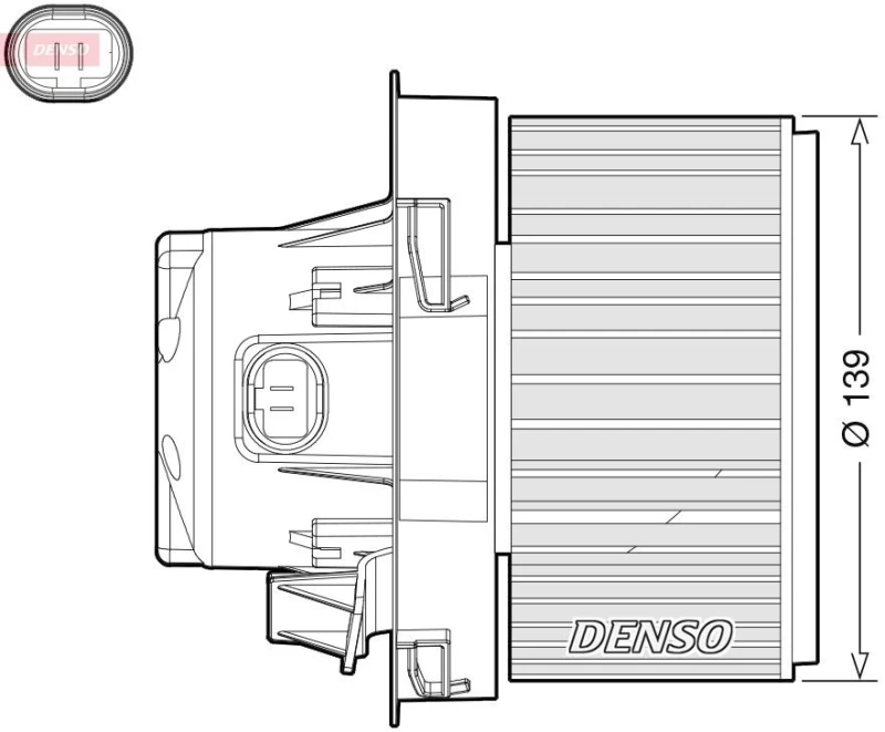 Image of DENSO Blower motor DENSO DEA21012