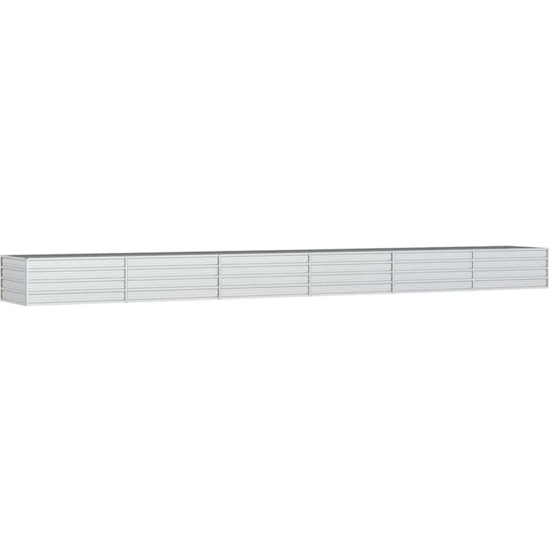 Image of VIDAXL Garden Raised Bed 600x80x45cm Galvanized Steel Silver Vidaxl 8720286661932