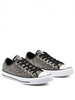 Converse Chuck Taylor Womens All Star Glitter Ox - Black