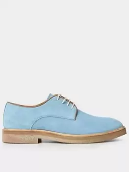 Image of Joe Browns Montrose Suede Derby Shoes - Light Blue, Size 11, Men
