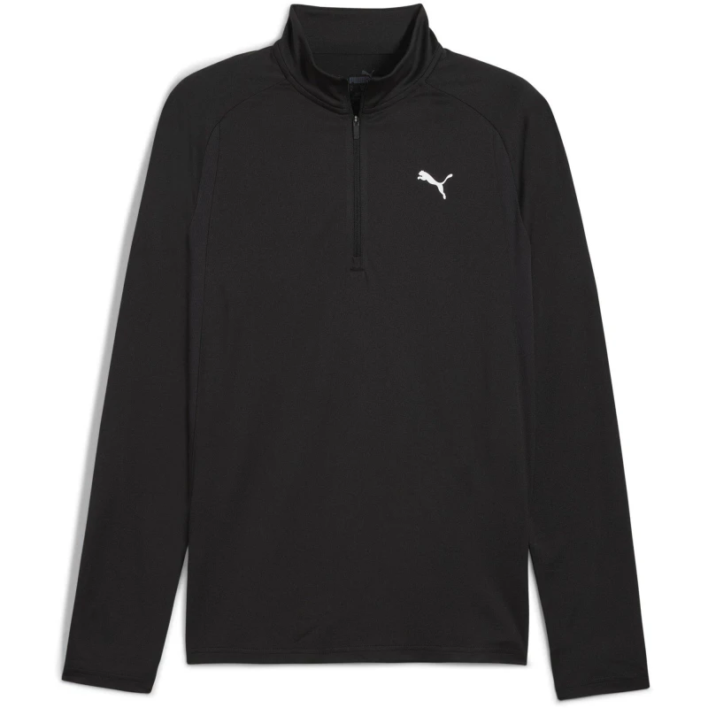 Image of Puma Mens TAD QZ Long Sleeve Performance Gym Top Black male XL