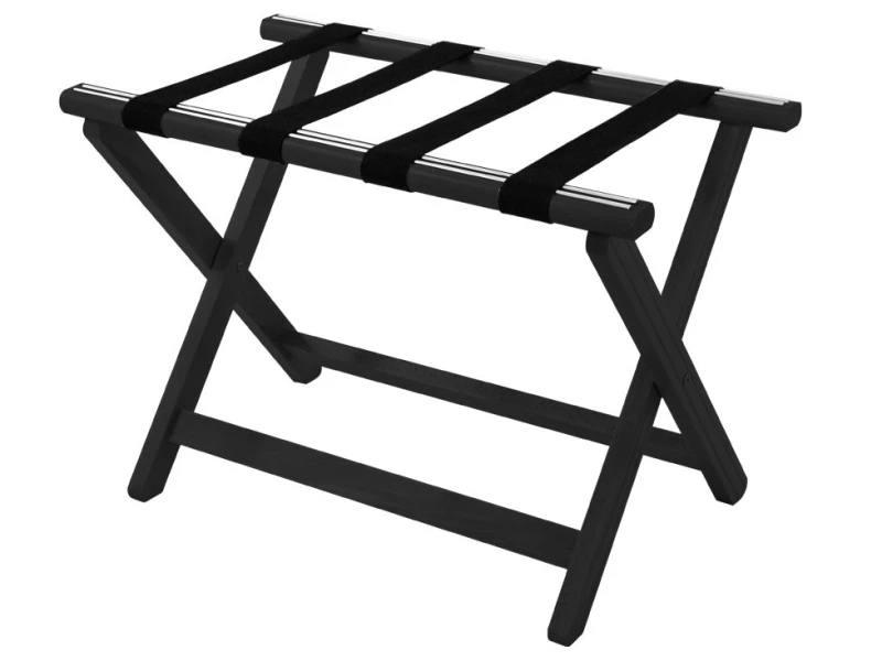 Image of York Wooden Luggage Rack Black 9350