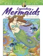 Image of creative haven legendary mermaids coloring book