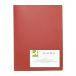 Image of Q Connect Display Book 10pocket Red