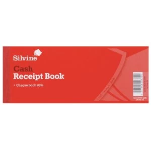 Image of Silvine Receipt Book 80x202mm PK36