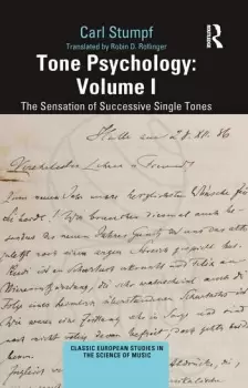 Image of Tone Psychology: Volume IThe Sensation of Successive Single Tones