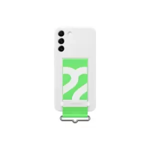 Image of Samsung Galaxy S22+ Silicone Cover with Strap in White (EF-GS906TWEGWW)