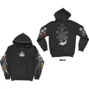 Image of Disney - The Nightmare Before Christmas Jack & Sally Dancing Unisex XX-Large Pullover Hoodie - Black