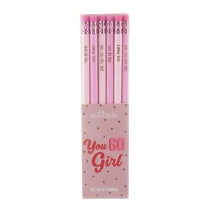 Image of Sass & Belle (Set of 6) Girl Power Pencils