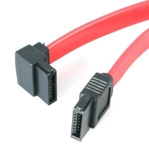 image of 18in SATA to Left Angle SATA Cable