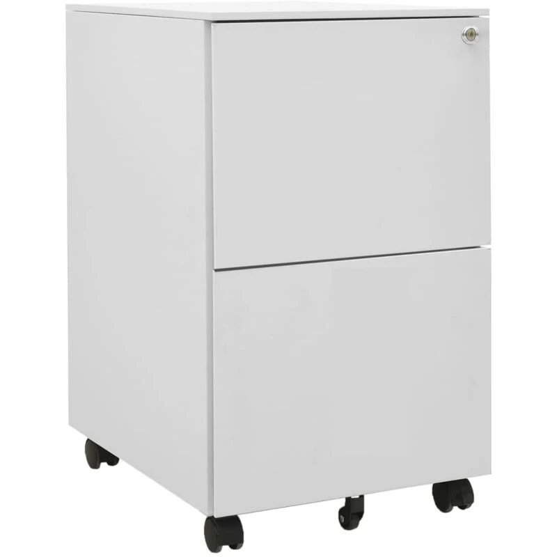 Image of VIDAXL Mobile File Cabinet Light Grey 39x45x67cm Steel Vidaxl 8720286564066