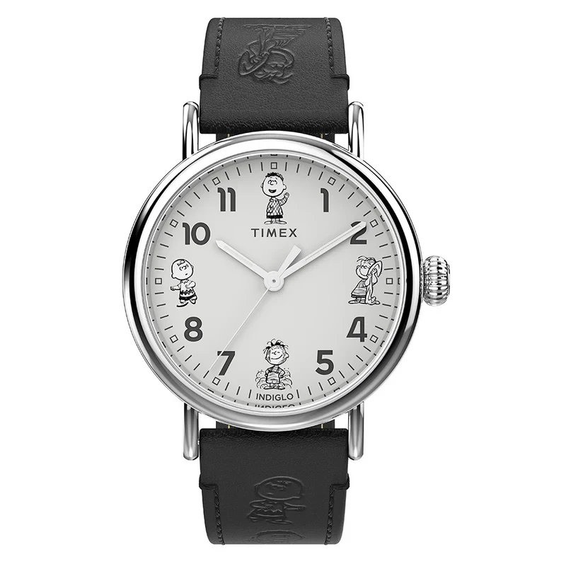 Image of Gents Peanuts Waterbury Standard Silver-Tone Watch TW2W45900