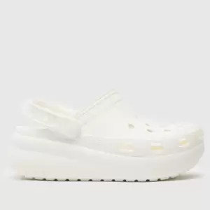 image of Crocs White Classic Cutie Clog Girls Youth Sandals