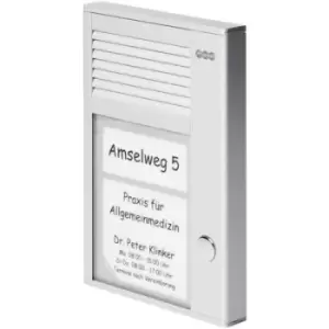 image of Auerswald TFS-Dialog 201 Door intercom Corded Complete kit Detached Silver