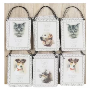 Image of 8x10cm Mini Cat/Dog Metal Sign [Display]