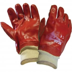 image of Scan PVC Knitwrist Glove One Size