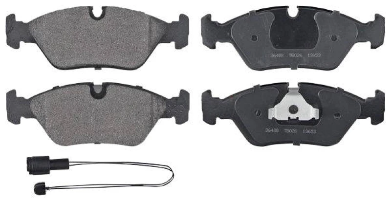 Image of A.B.S. 36488 Brake pad set prepared for wear warning indicator Brake Pad Set,disc brake (402)