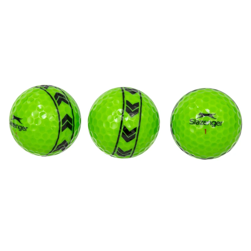 Image of Slazenger Golf Putting Balls - Green Green One Size
