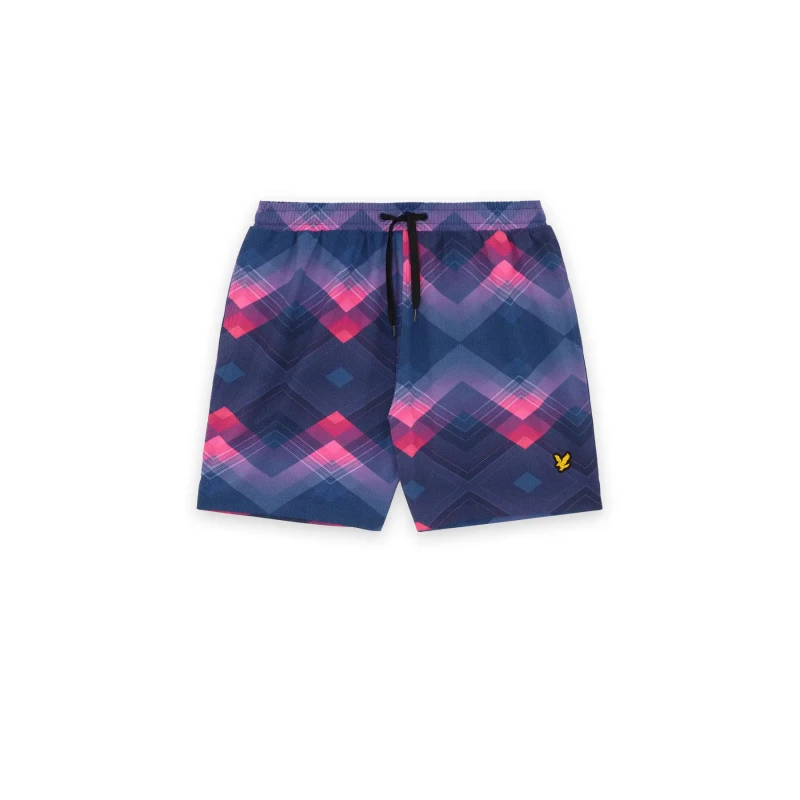 Image of Chevron swim shorts Lyle & Scott Bleu Male L